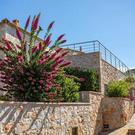 Iris, Luxury Stone In With Private Infinity Pool, Bbq And Amazing Sea View ヴィラ Stoúpa