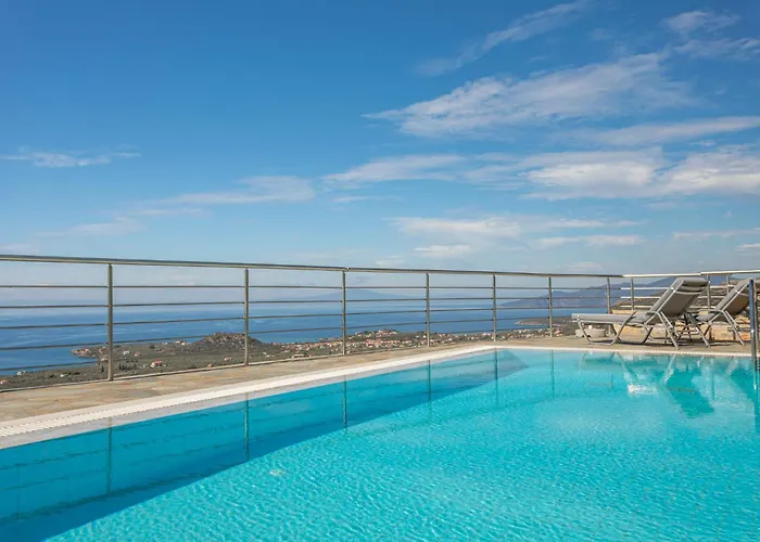 Iris, Luxury Stone In With Private Infinity Pool, Bbq And Amazing Sea View * Stoúpa