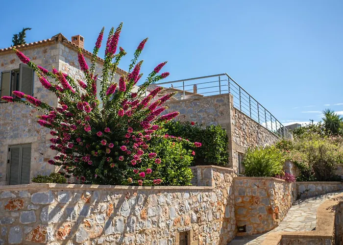 Iris, Luxury Stone In With Private Infinity Pool, Bbq And Amazing Sea View Villa Stoúpa